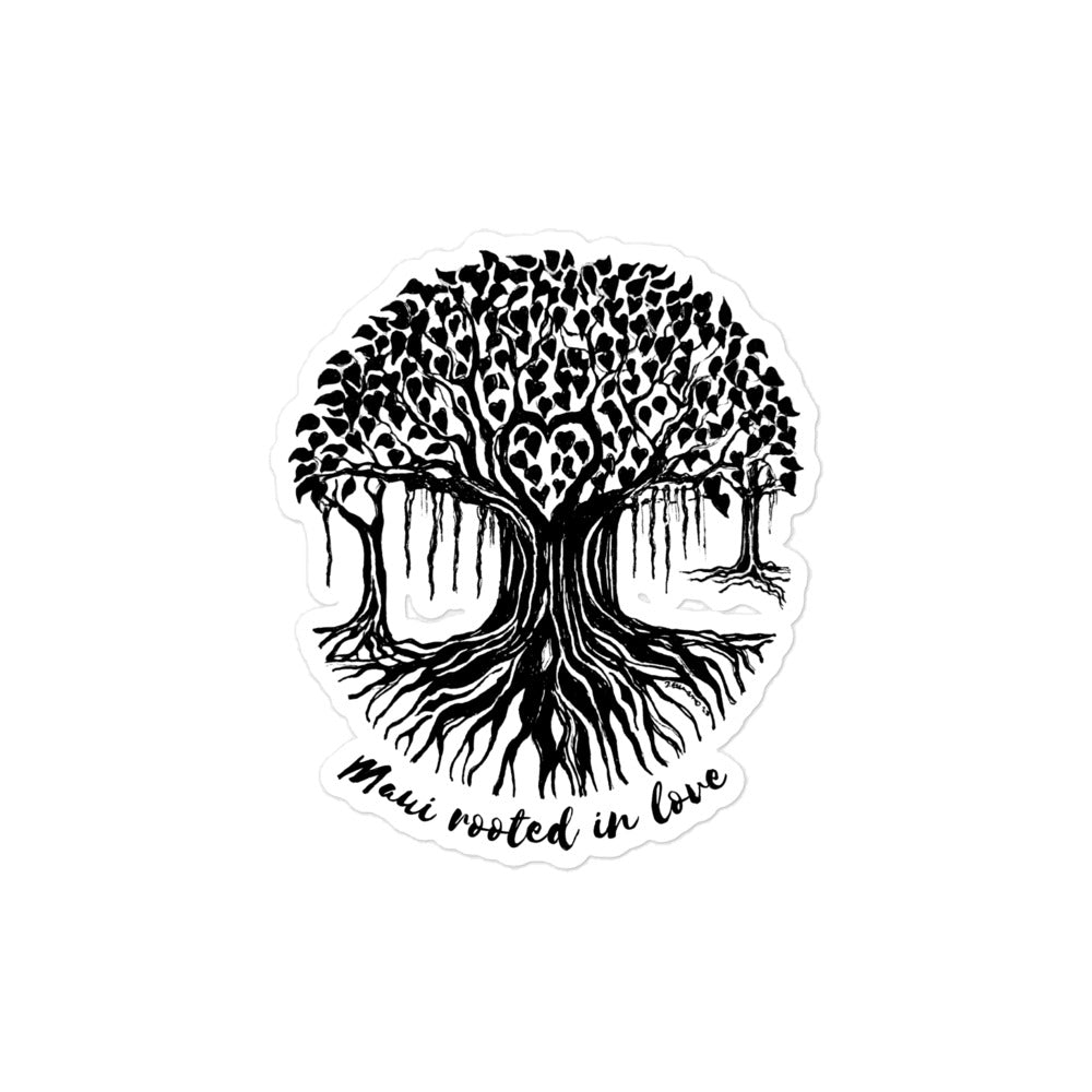 Bubble-free stickers Maui Banyan Tree