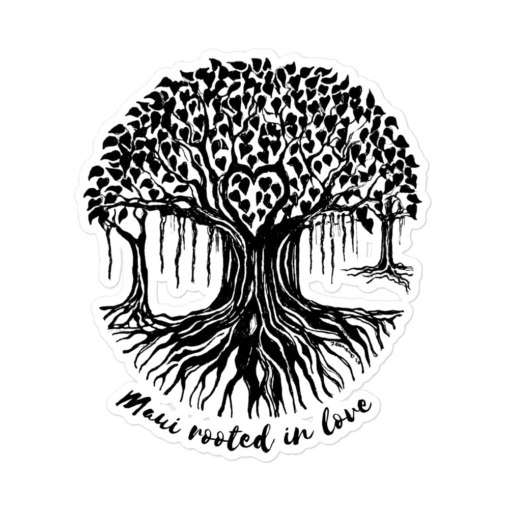 Bubble-free stickers Maui Banyan Tree