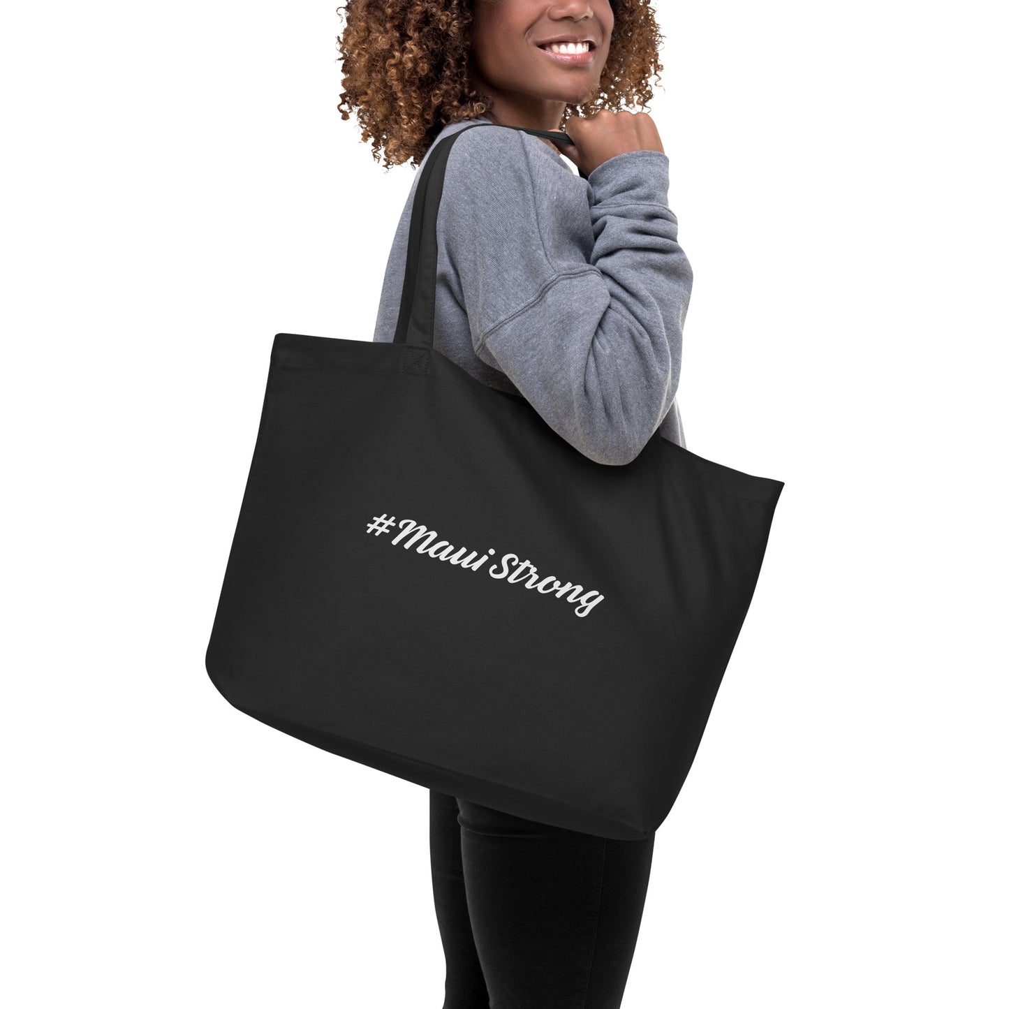 Large organic tote bag Maui Banyan Tree