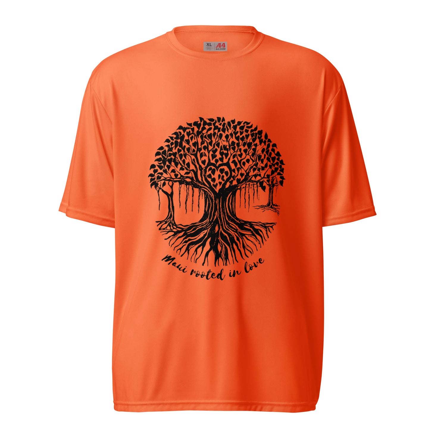 Unisex performance crew neck t-shirt Maui Banyan Tree