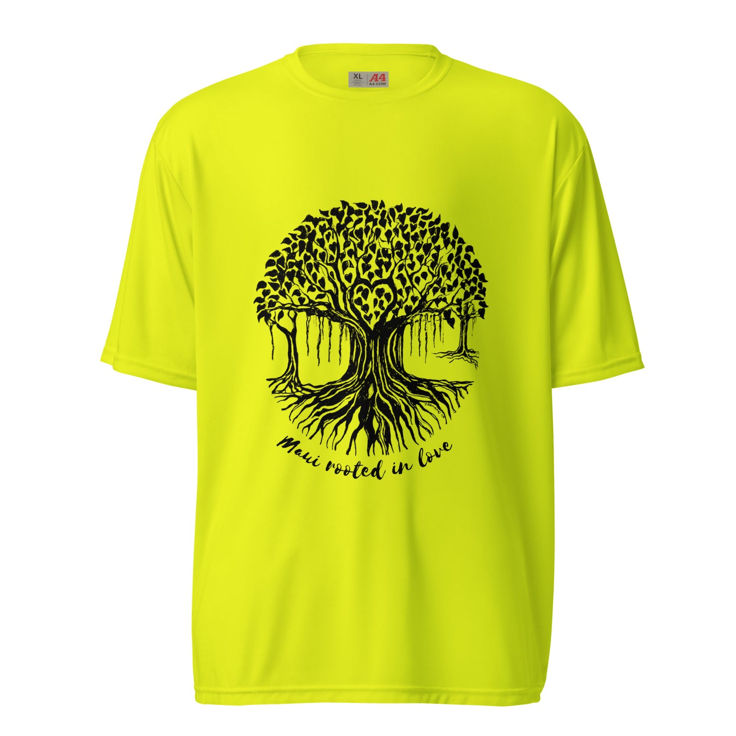 Unisex performance crew neck t-shirt Maui Banyan Tree