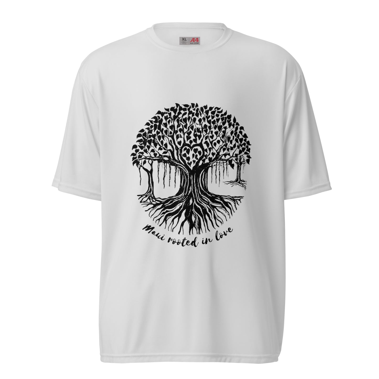 Unisex performance crew neck t-shirt Maui Banyan Tree