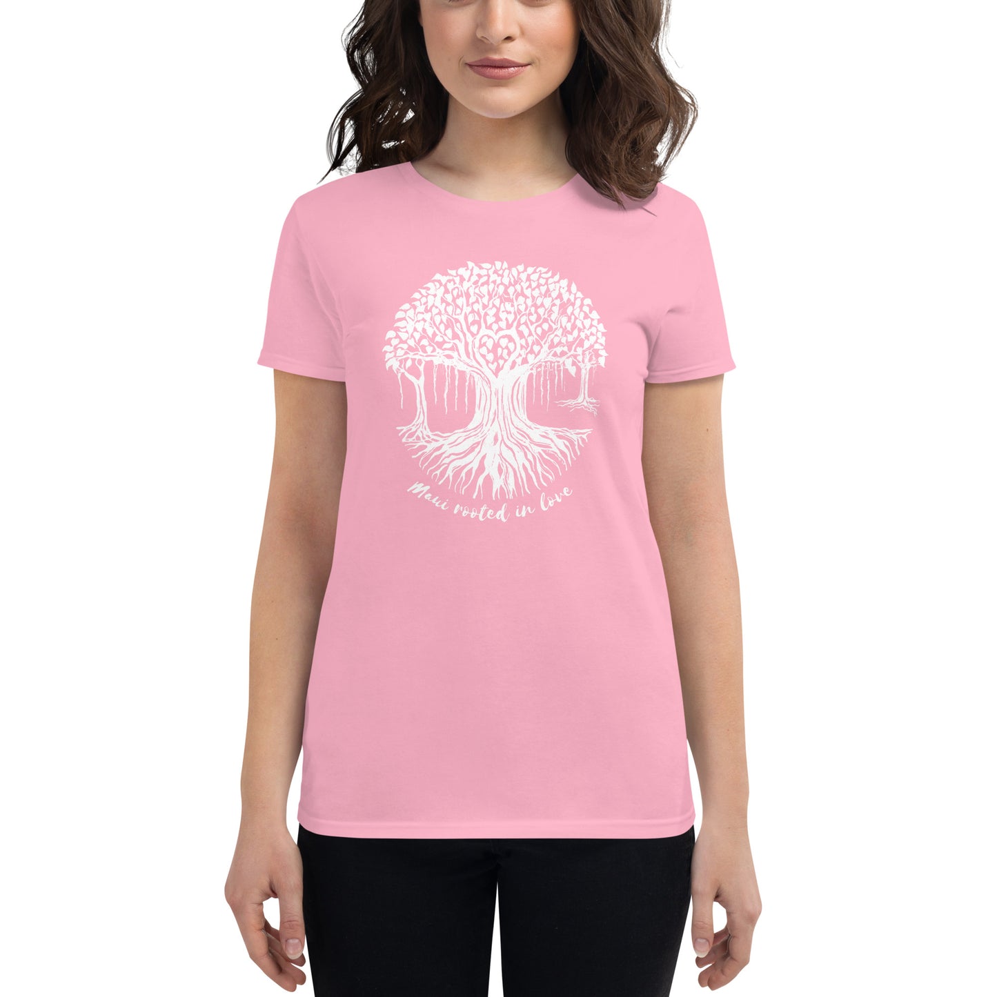 Women's short sleeve t-shirt with Banyan Tree