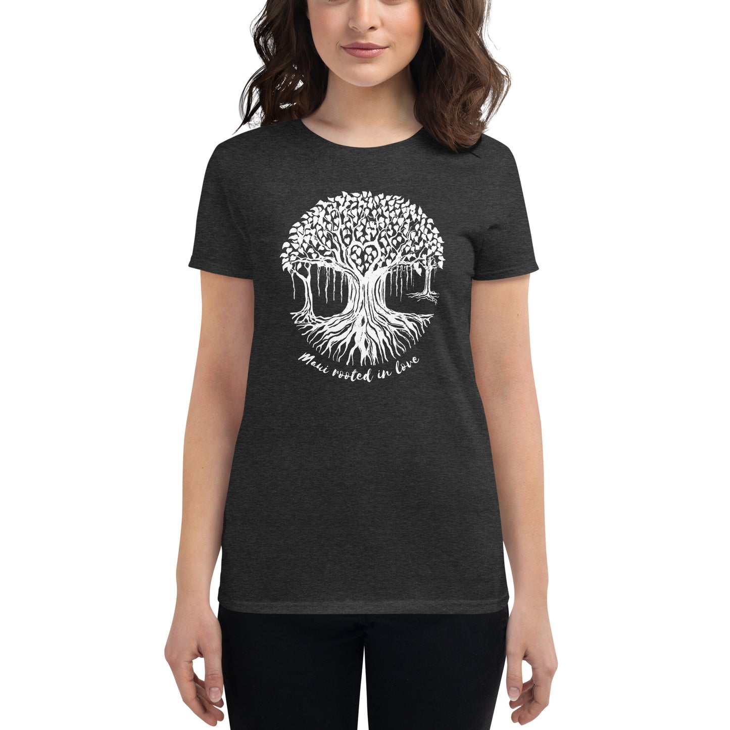 Women's short sleeve t-shirt with Banyan Tree