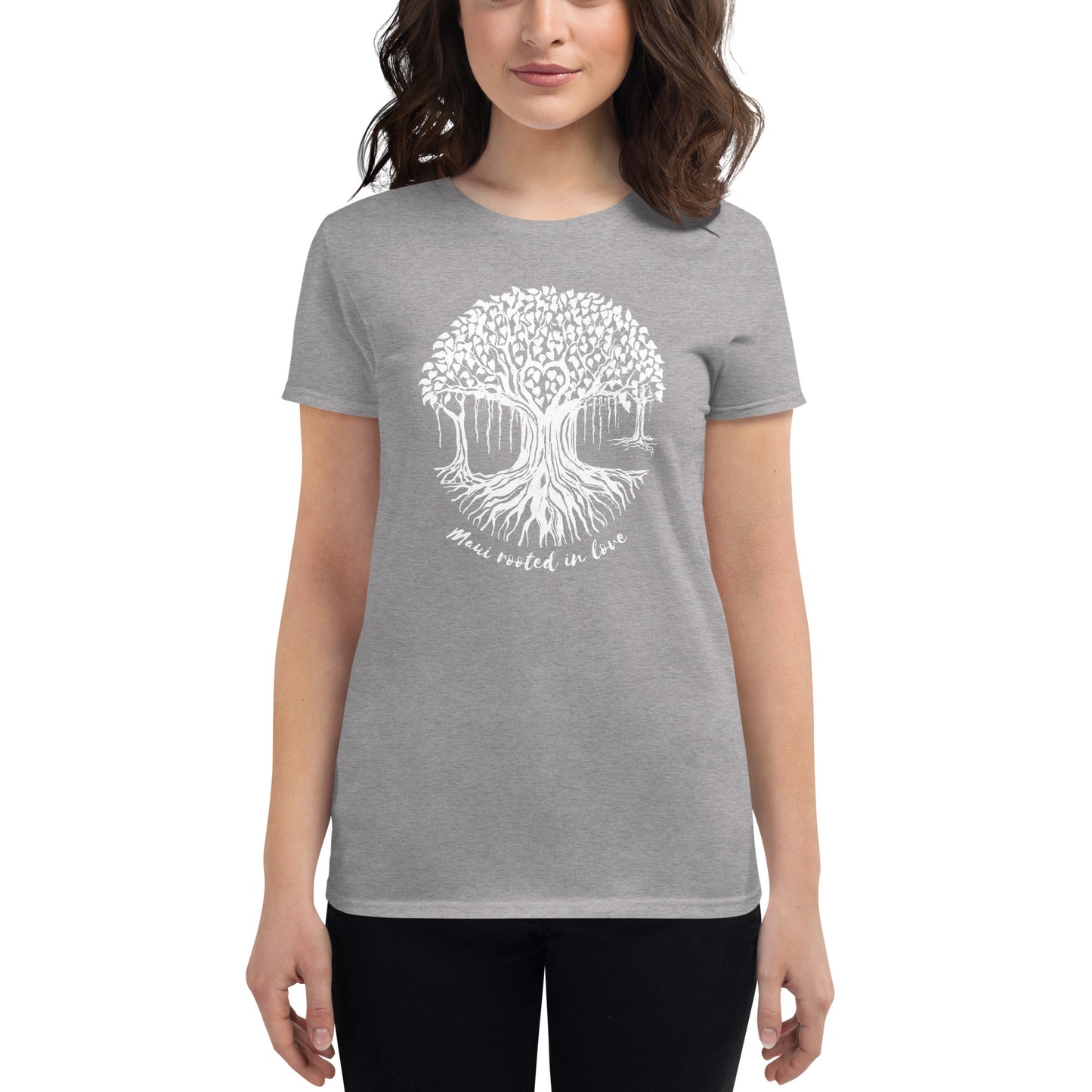Women's short sleeve t-shirt with Banyan Tree