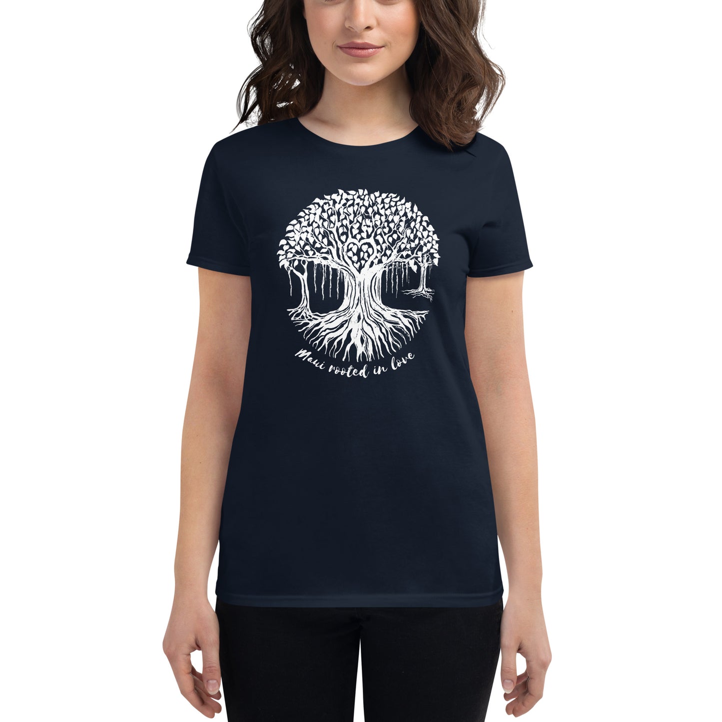 Women's short sleeve t-shirt with Banyan Tree