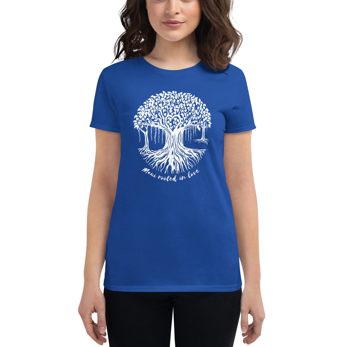 Women's short sleeve t-shirt with Banyan Tree