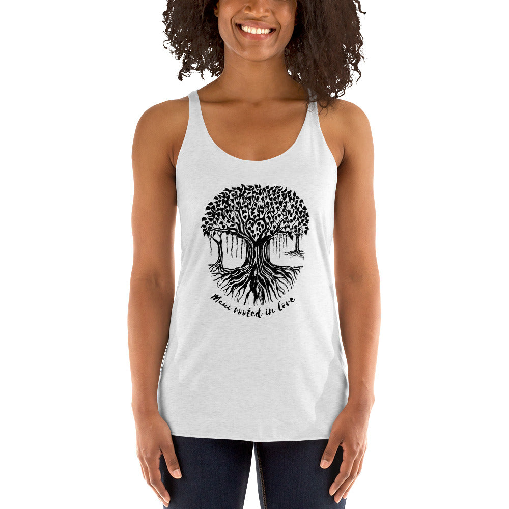 Women's Racerback Tank Maui Banyan Tree