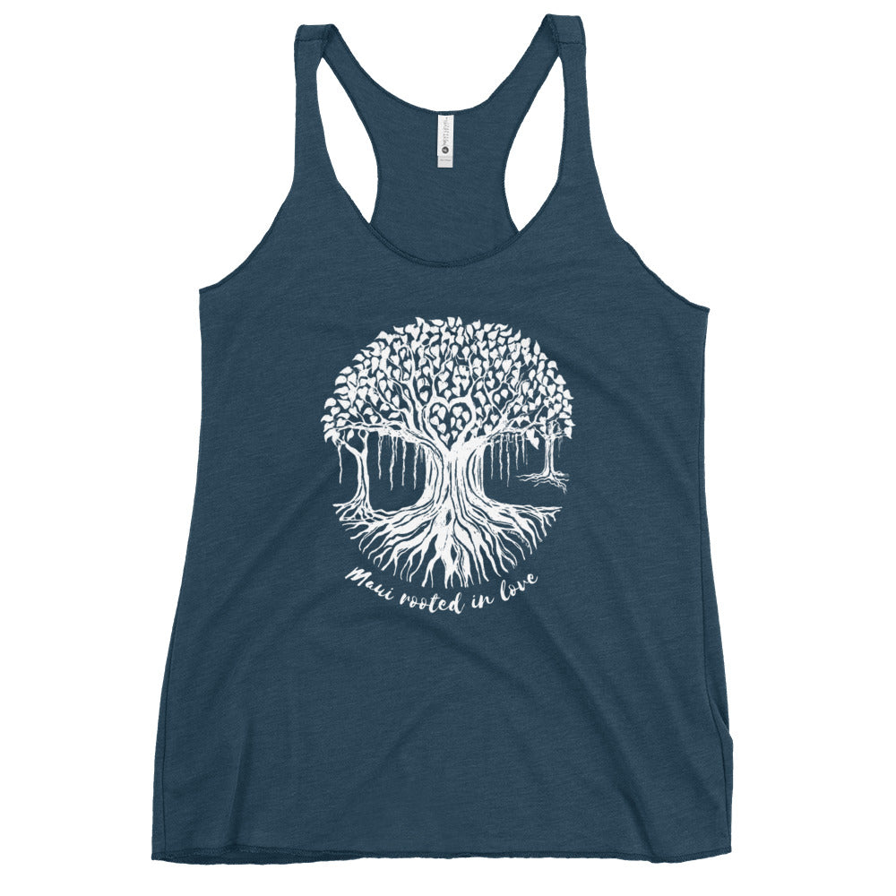 Women's Racerback Tank with Maui Banyan Tree