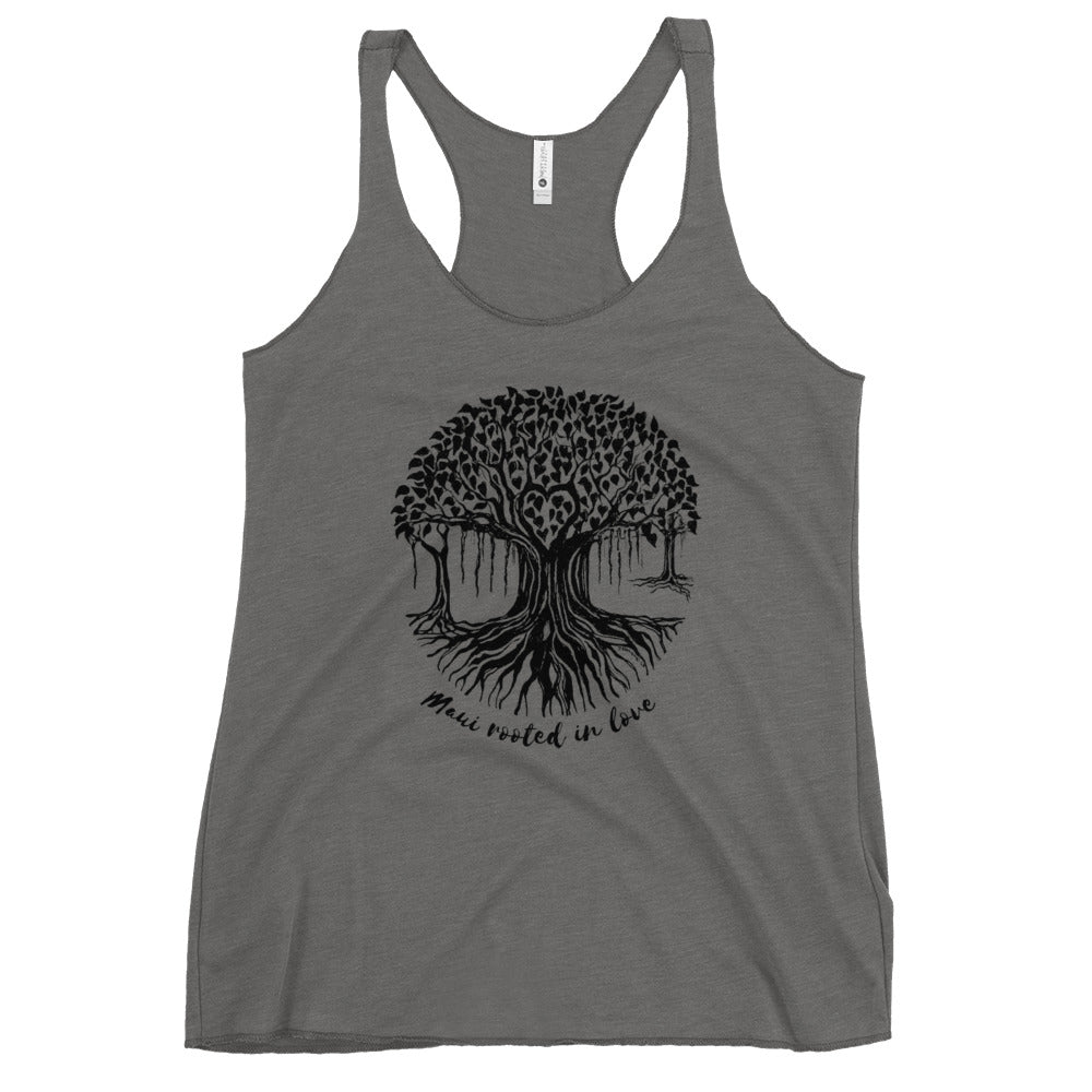 Women's Racerback Tank Maui Banyan Tree