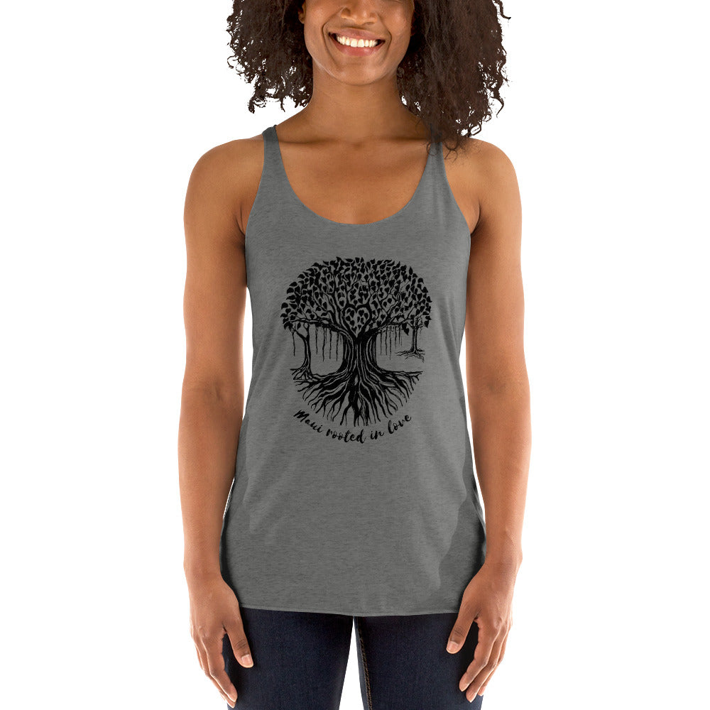 Women's Racerback Tank Maui Banyan Tree