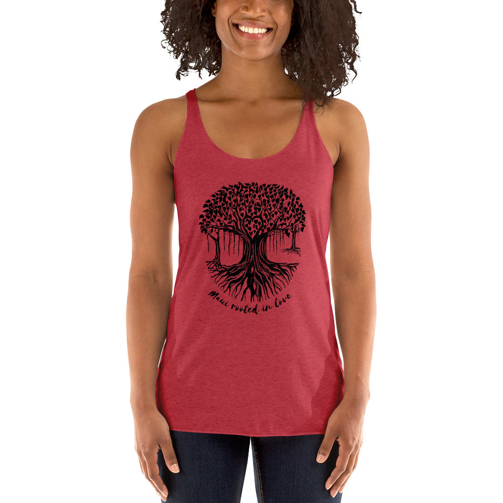 Women's Racerback Tank Maui Banyan Tree