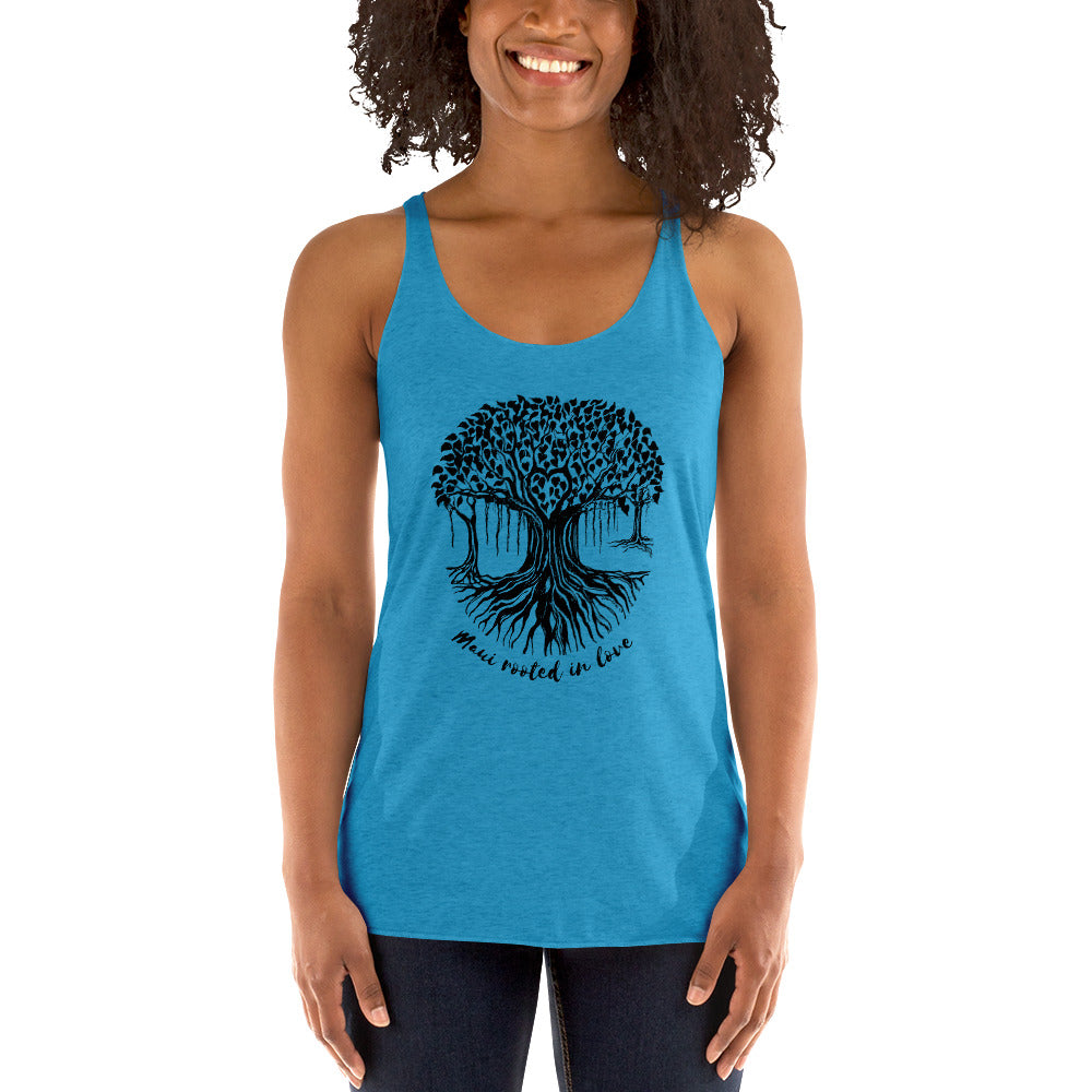 Women's Racerback Tank Maui Banyan Tree
