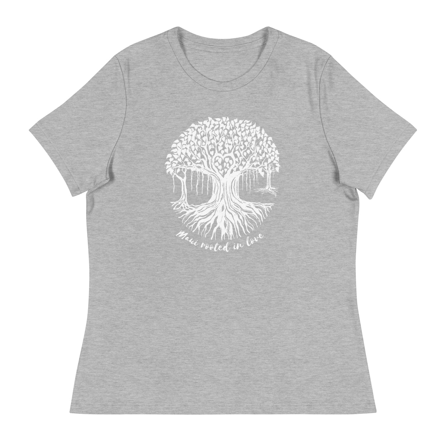 Women's Relaxed T-Shirt with Maui Banyan Tree