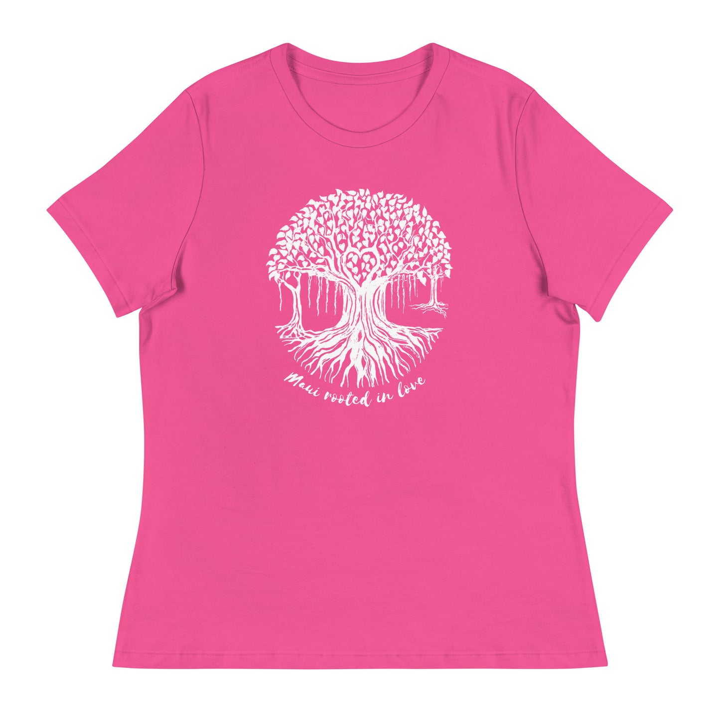 Women's Relaxed T-Shirt with Maui Banyan Tree