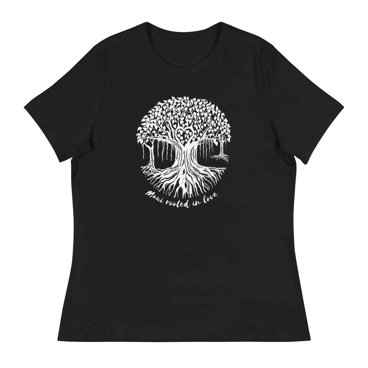 Women's Relaxed T-Shirt with Maui Banyan Tree