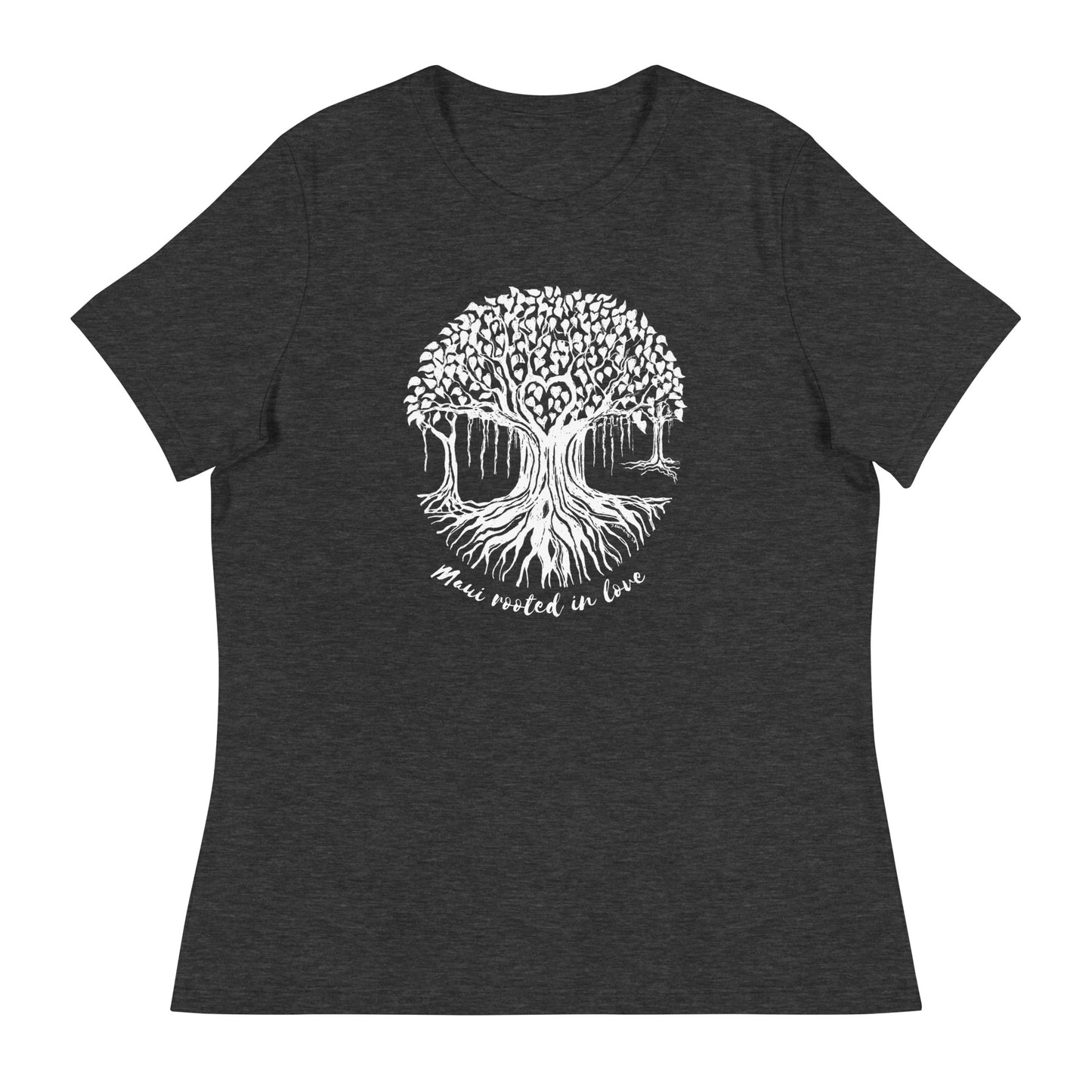 Women's Relaxed T-Shirt with Maui Banyan Tree