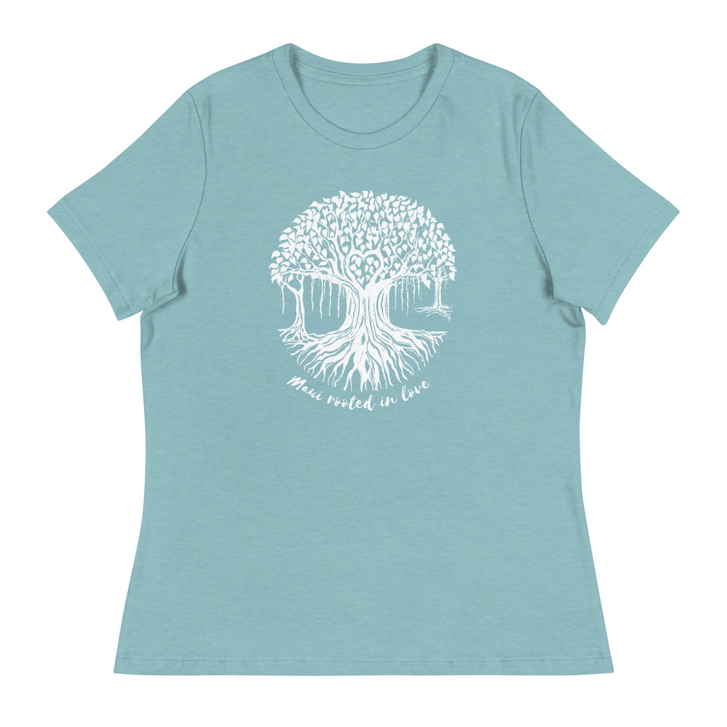Women's Relaxed T-Shirt with Maui Banyan Tree