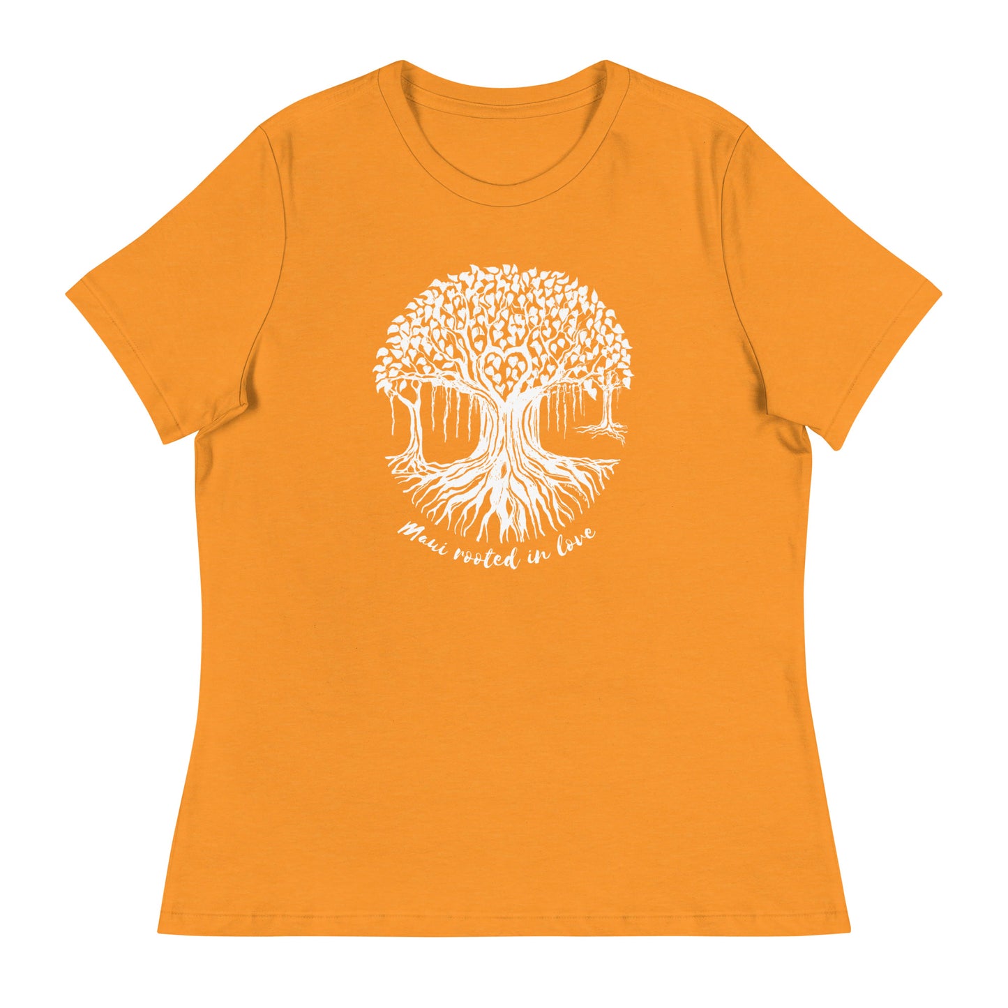 Women's Relaxed T-Shirt with Maui Banyan Tree