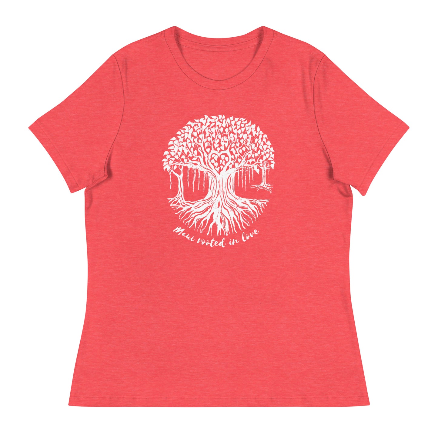 Women's Relaxed T-Shirt with Maui Banyan Tree