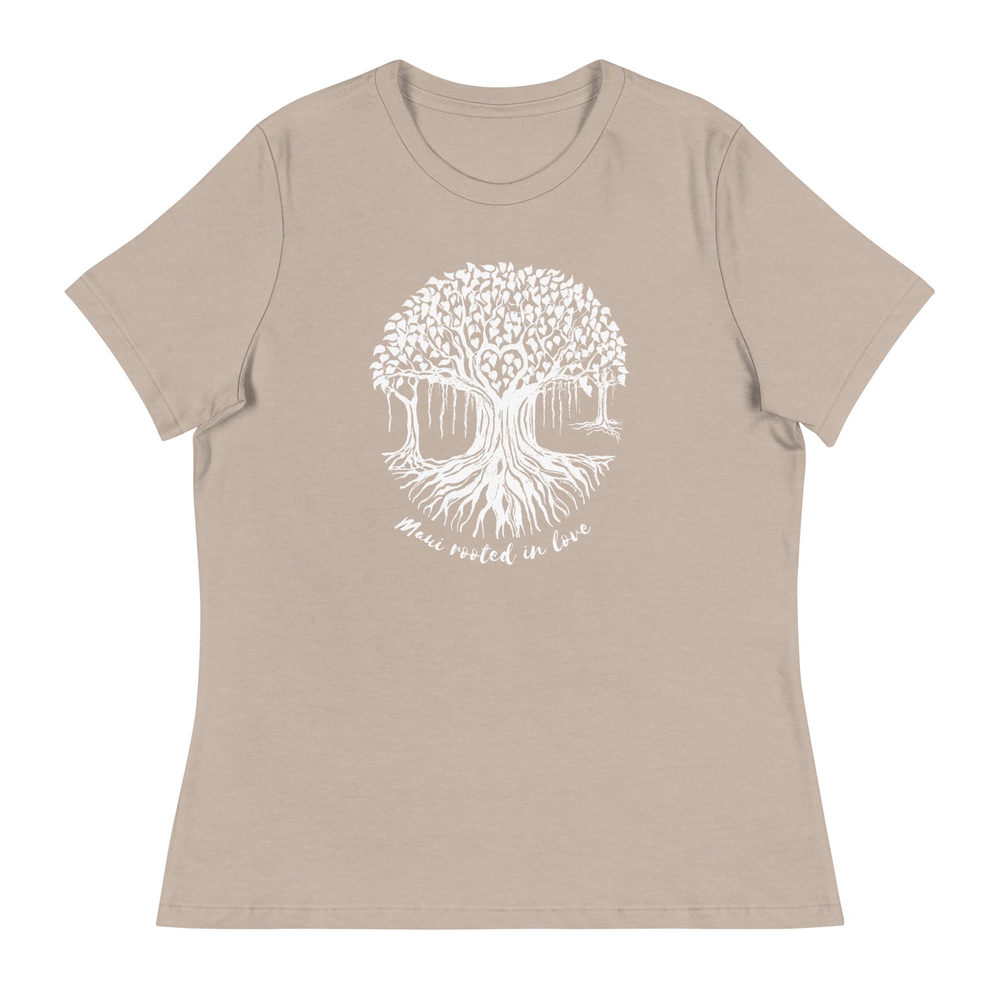 Women's Relaxed T-Shirt with Maui Banyan Tree