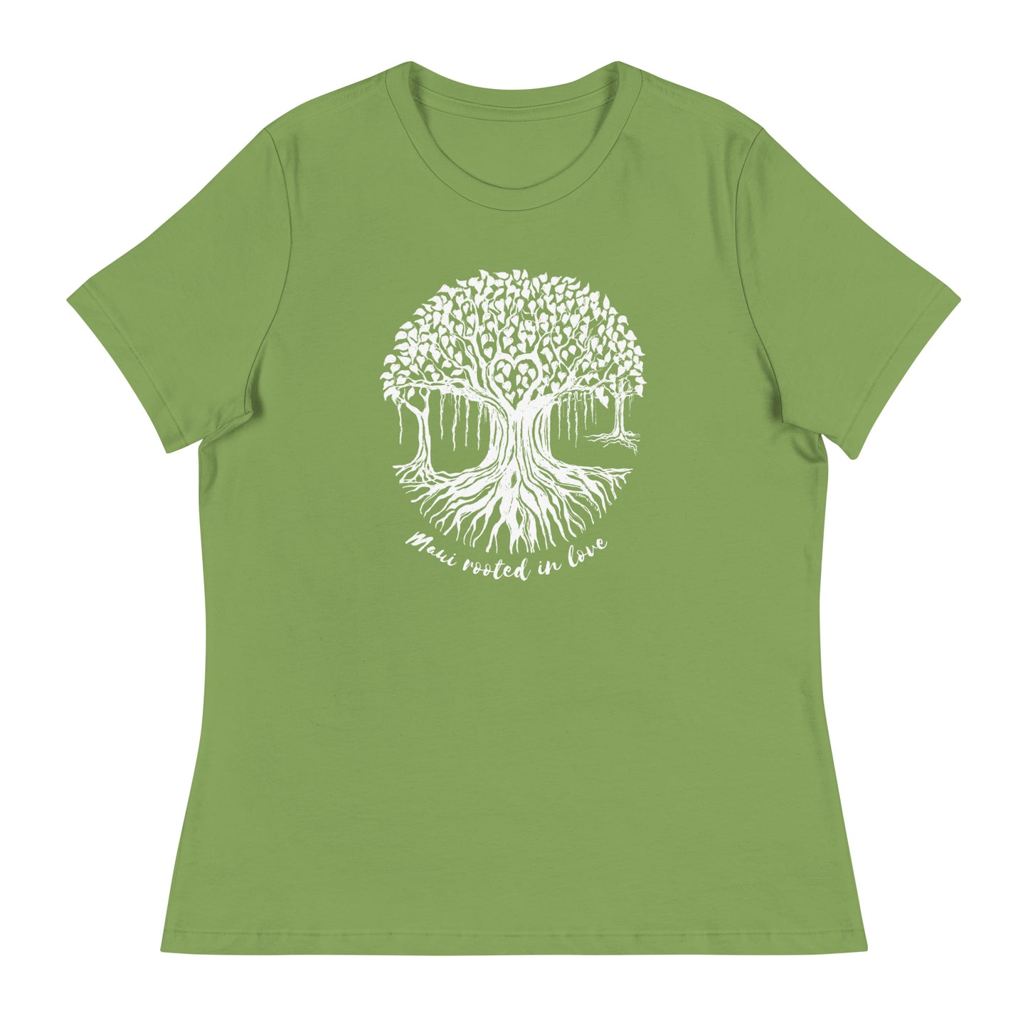Women's Relaxed T-Shirt with Maui Banyan Tree