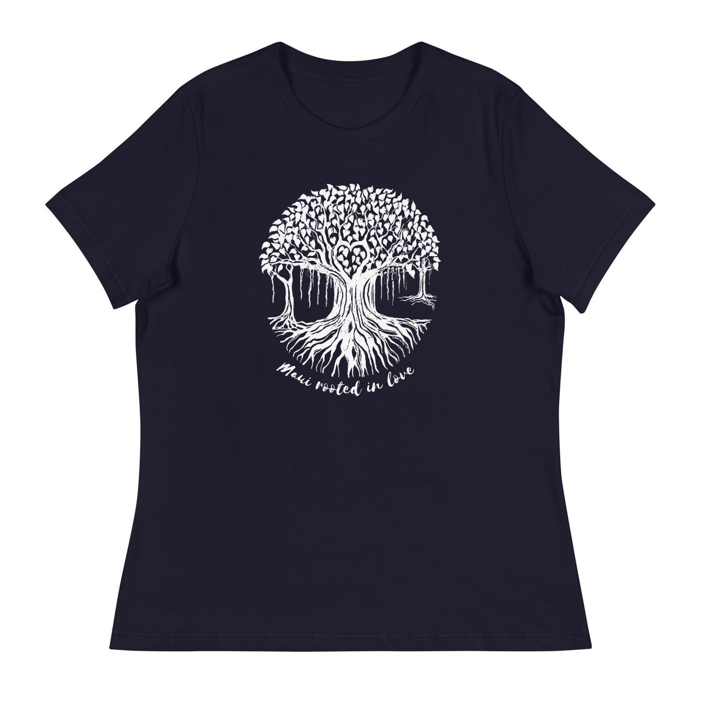 Women's Relaxed T-Shirt with Maui Banyan Tree