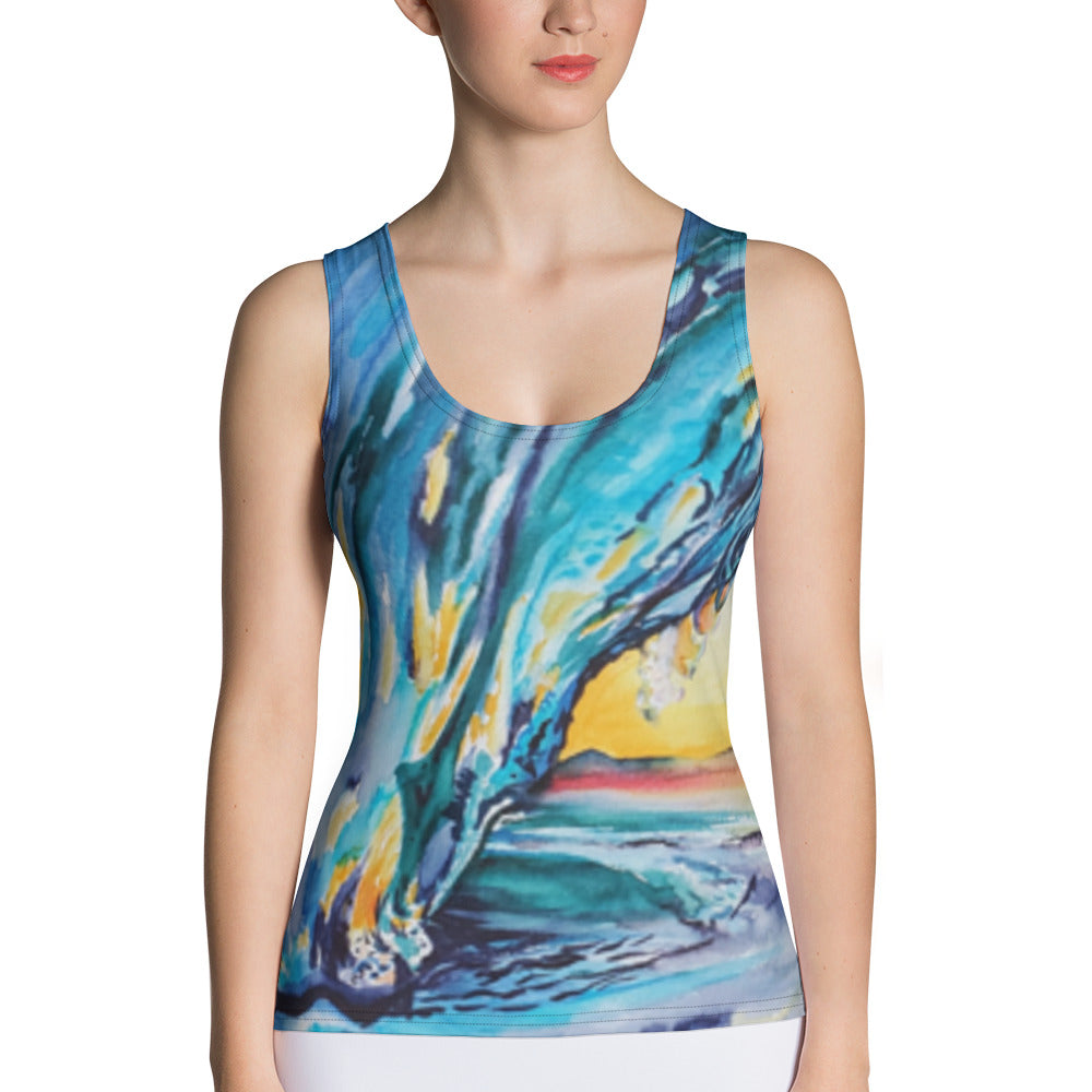 Sublimation Tank Top in Liquid Sunshine