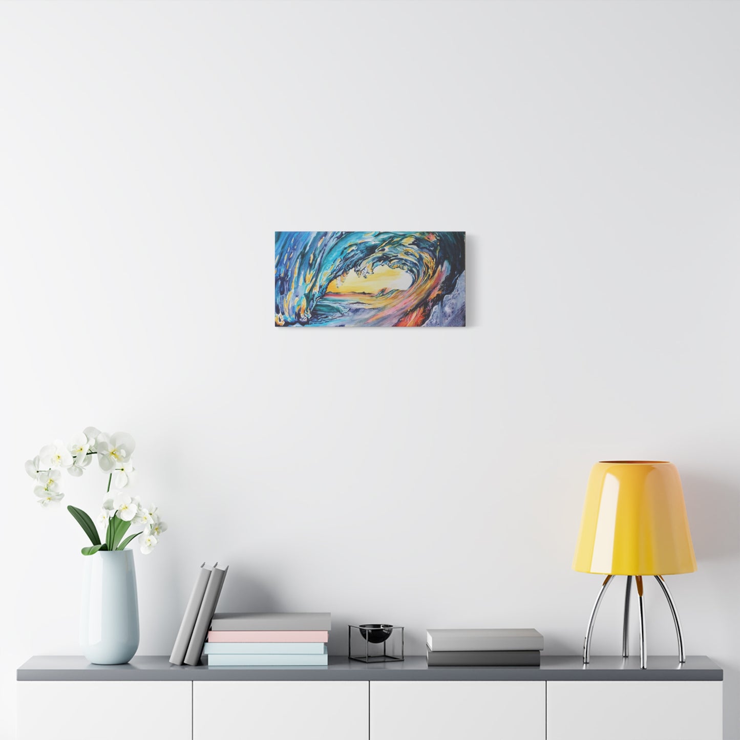 Ocean Wave Art Canvas Print, Home Decor, Beach Lovers Wall Art, Coastal Artwork, Unique Gift Idea, Painting Title: Liquid Sunshine