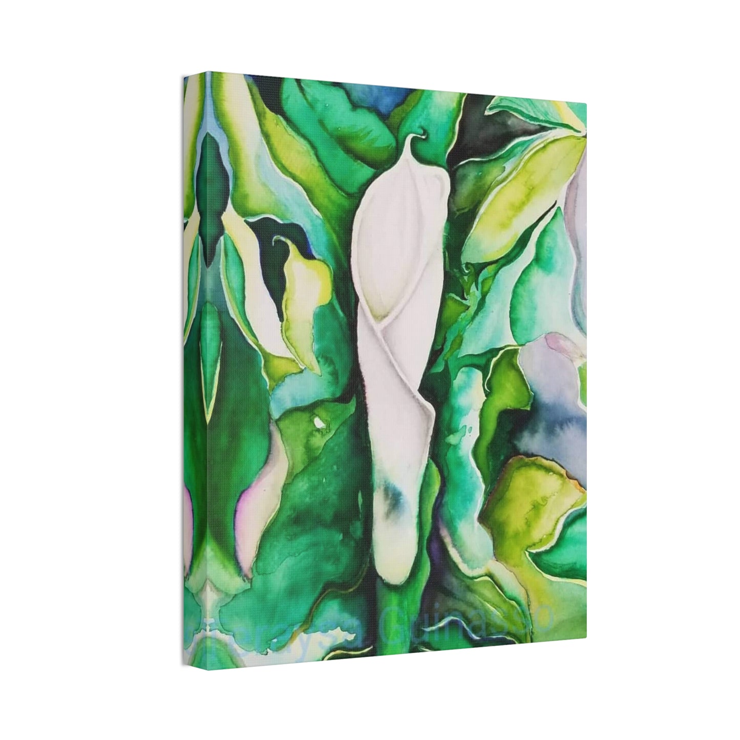 Botanical Canvas Print, Nature Wall Art, Home Decor, Gift for Plant Lovers, Greenery Artwork, Floral Decor, Painting Title: Painting Title: Lauri's Calla Lily
