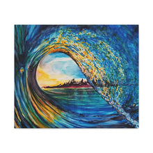 Load image into Gallery viewer, Kasey&#39;s Wave | Canvas Print of Original Watercolor
