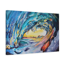 Load image into Gallery viewer, Liquid Sunshine | Satin Canvas Print of Original Acrylic
