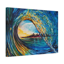 Load image into Gallery viewer, Kasey&#39;s Wave | Canvas Print of Original Watercolor
