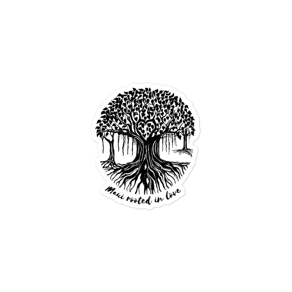 Bubble-free stickers Maui Banyan Tree