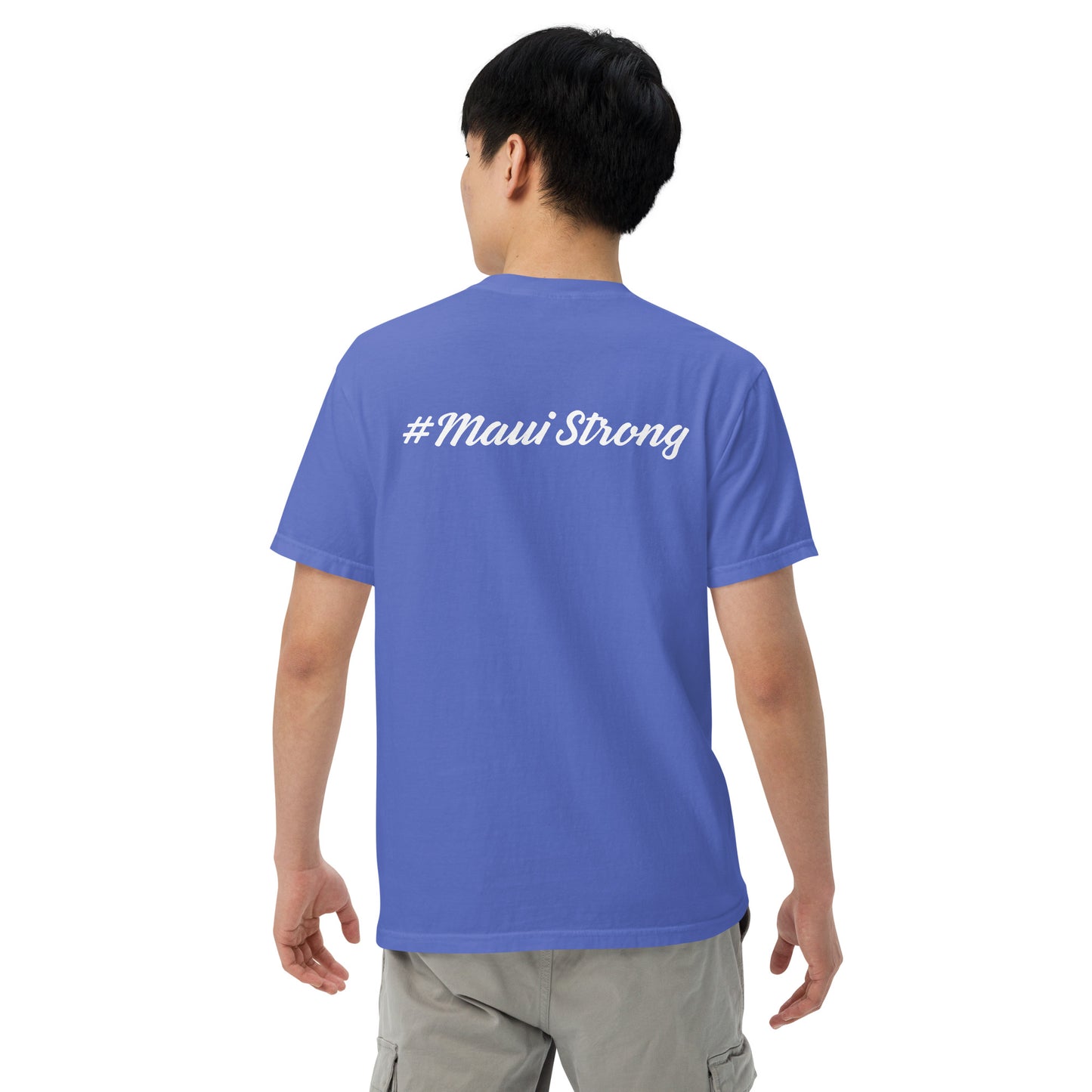 Unisex garment-dyed heavyweight t-shirt with Maui Banyan Tree