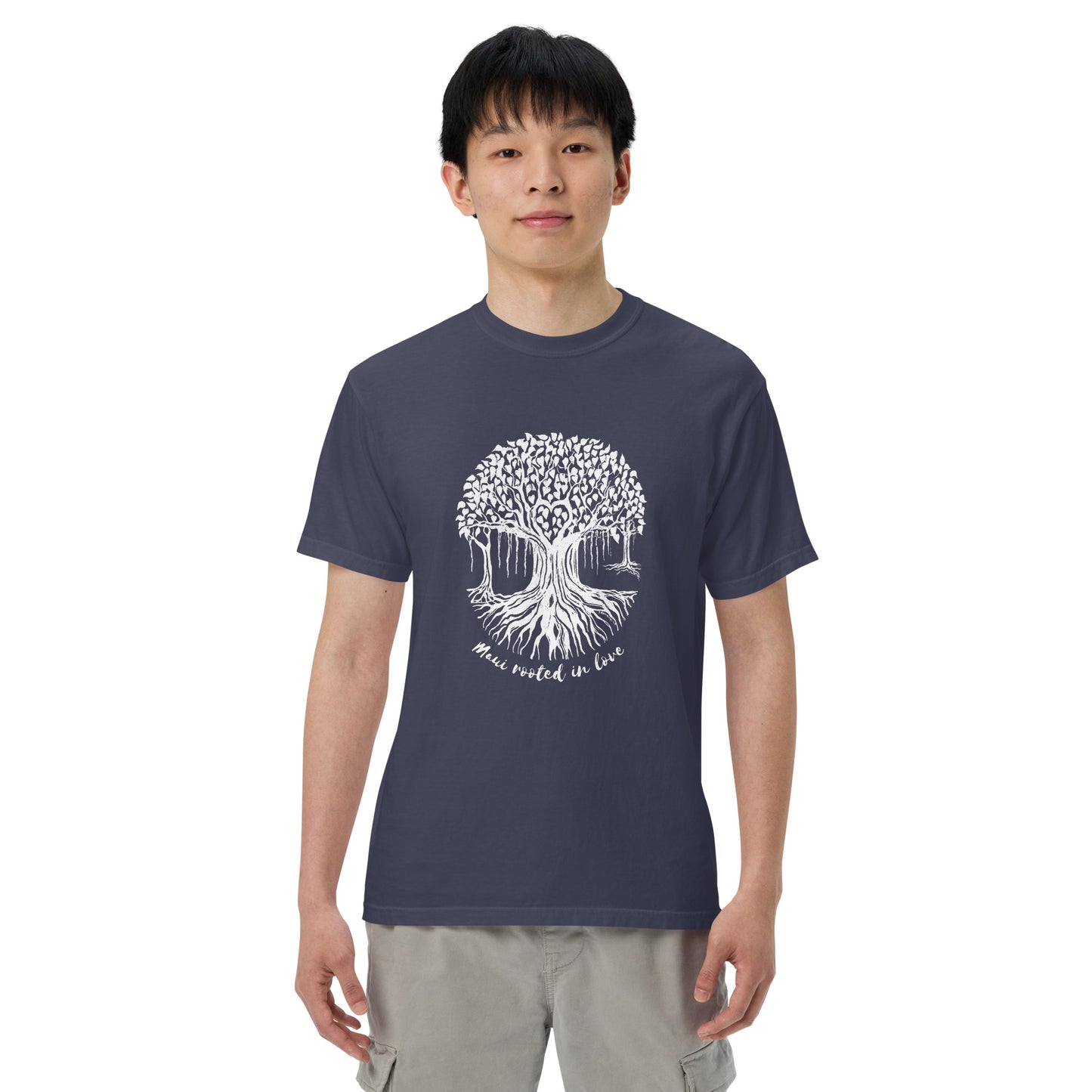 Unisex garment-dyed heavyweight t-shirt with Maui Banyan Tree
