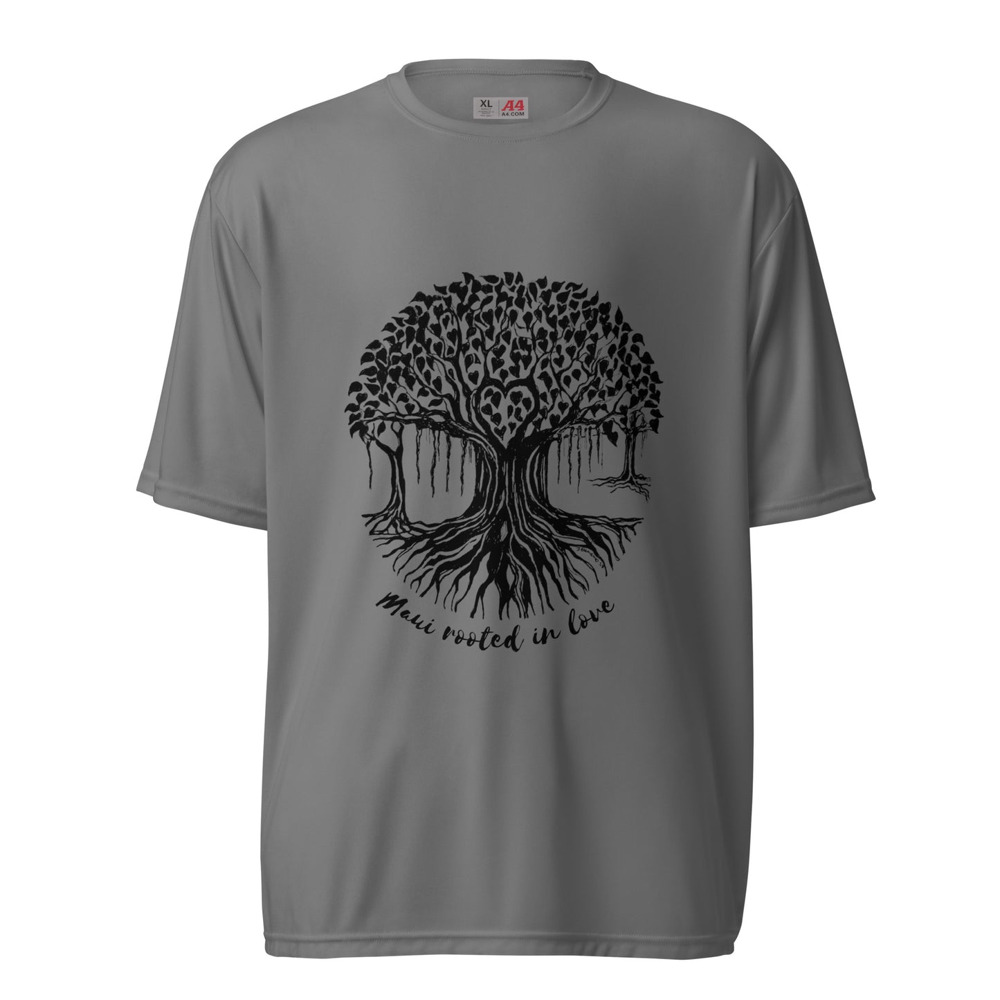 Unisex performance crew neck t-shirt Maui Banyan Tree