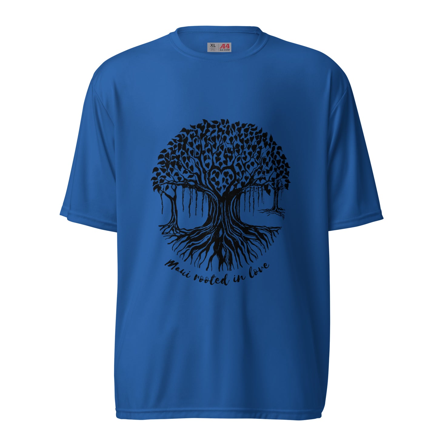 Unisex performance crew neck t-shirt Maui Banyan Tree