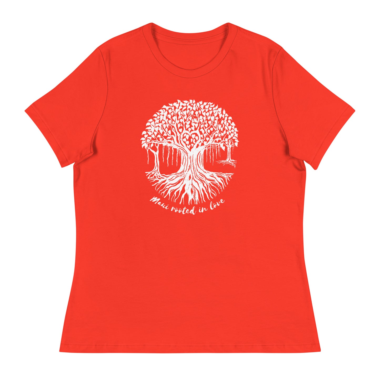 Women's Relaxed T-Shirt with Maui Banyan Tree
