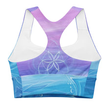 Load image into Gallery viewer, Longline sports bra in Seed of LIfe
