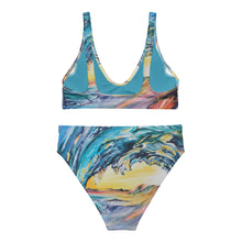 Load image into Gallery viewer, Eco-Friendly High-Waisted Bikini in Liquid Sunshine
